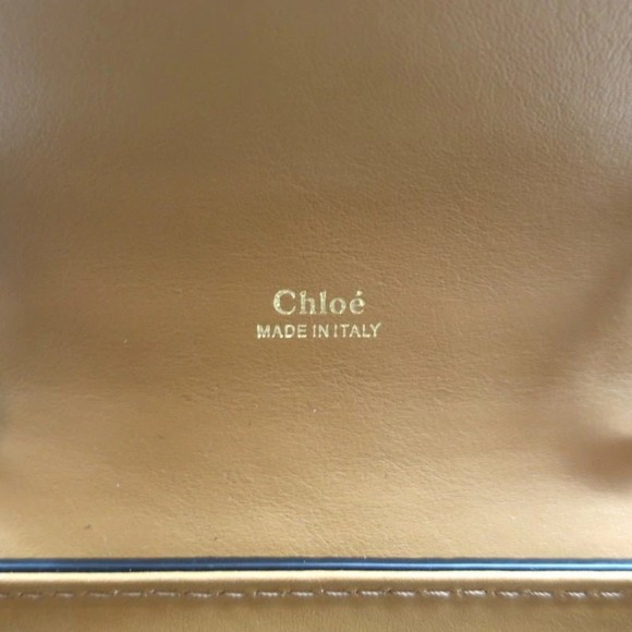 Chloe Small Aby Day Bag Autumnal Brown Croc-Embossed Leather Crossbody Tote NEW - Picture 9 of 12